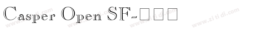 Casper Open SF字体转换